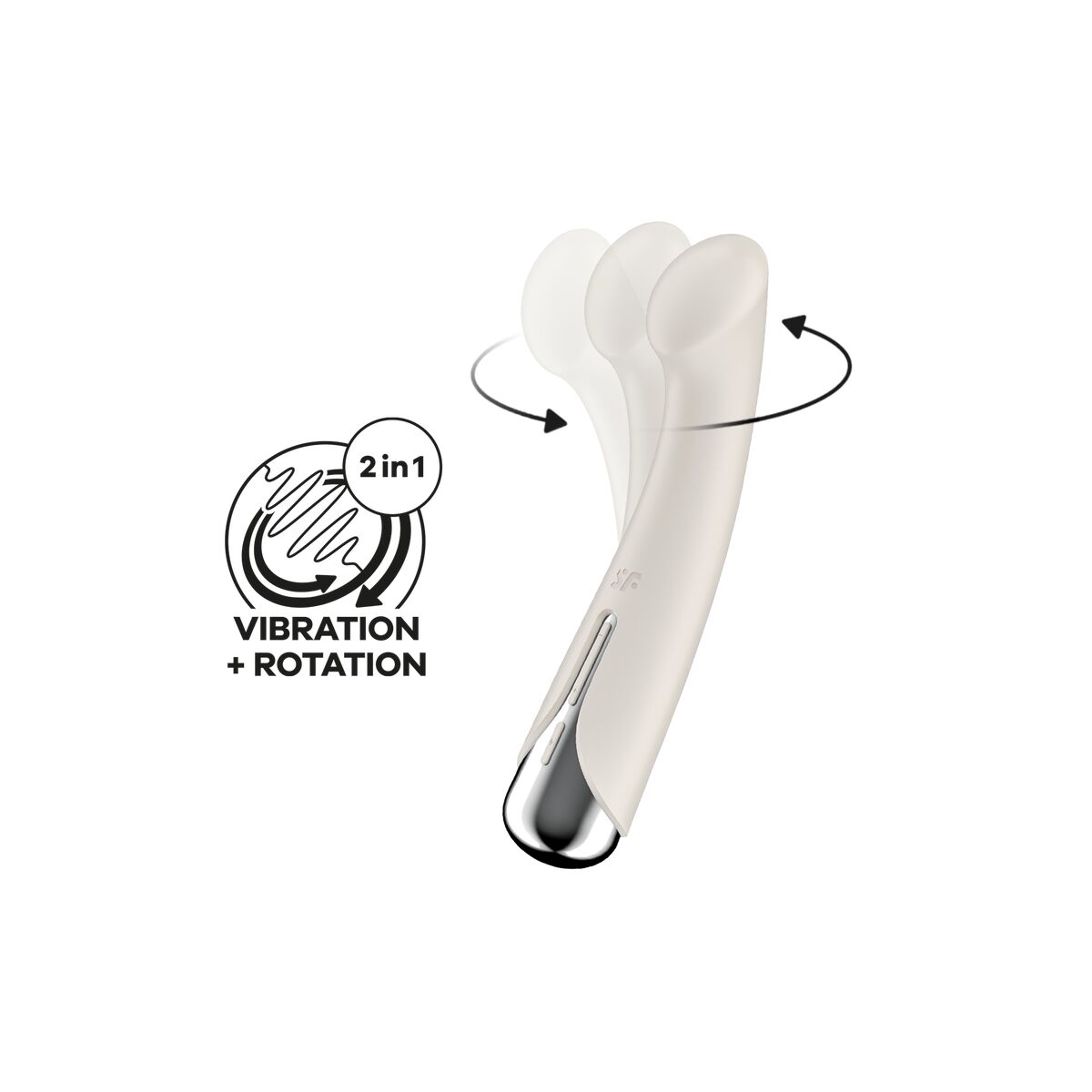 G-Punkt Vibrator Satisfyer Spinning G-Spot 1 Weiß
